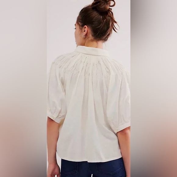 We The Free Ryan Blouse, cream, XL - Picture 4 of 10